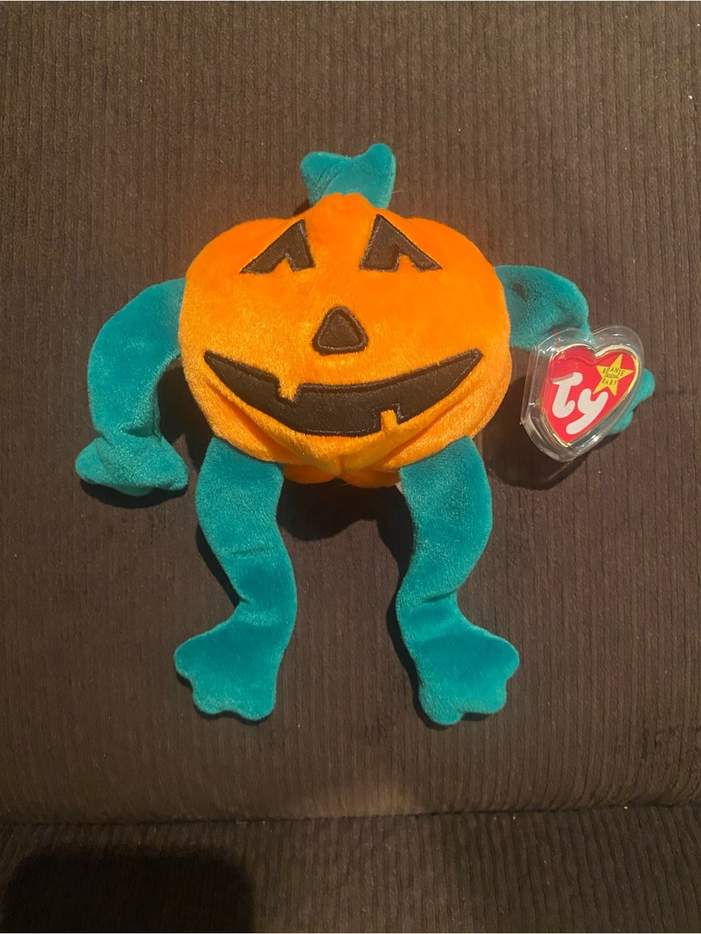 Original 1998 Ty Beanie Baby Pumkin the Pumpkin Retired